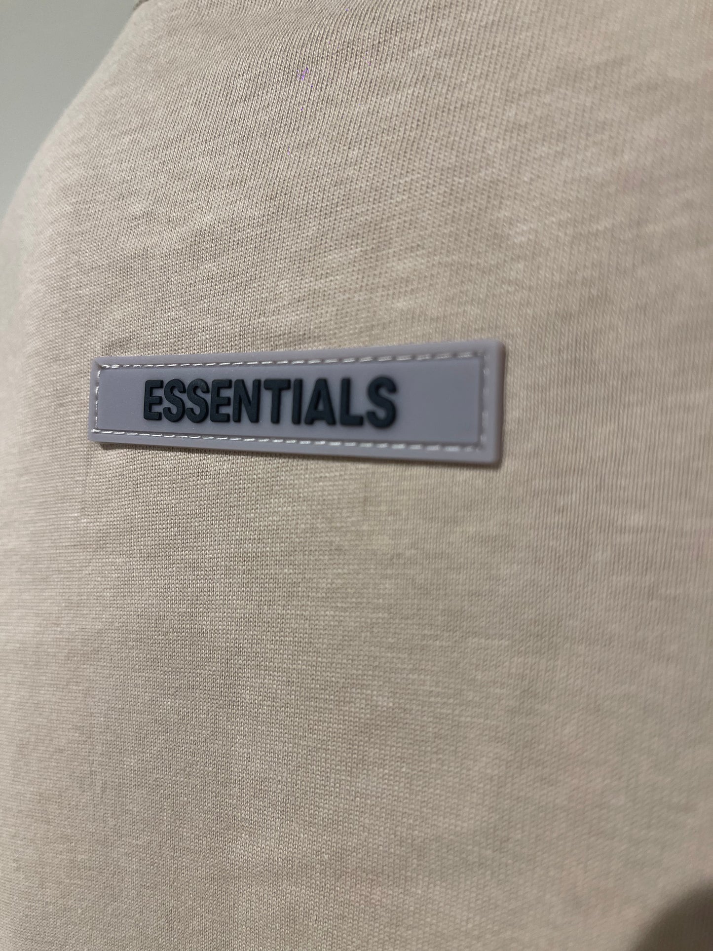 Essentials Back Logo T-Shirt - Beige