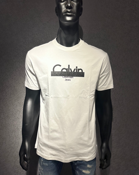 Calvin Klein Printed T-Shirt- White