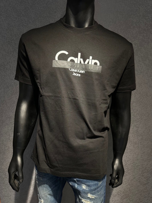 Calvin Klein Printed T-Shirt- Black